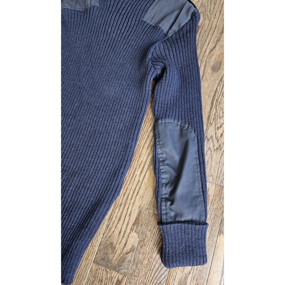 NWT The Marine Shop USMC Blue Wool Knit Sweater Wooly-P Long Sleeve Size 48 - Picture 12 of 14